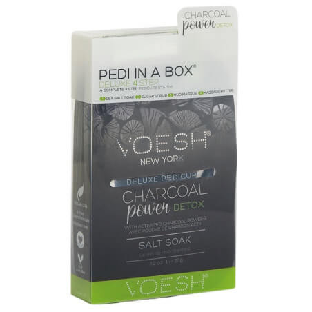 Cuidado dos pés em 4 etapas Caracoal Power Detox Pedi in Box VOESH