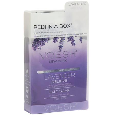 Pedi in Box Deluxe Fußpflege Lavendel Voesh