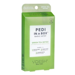 Cuidado dos pés em 3 etapas Chá verde Pedi in Box VOESH