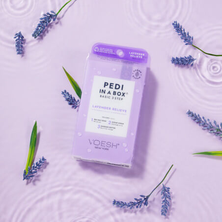 VOESH pedi in a box 3 step lavender