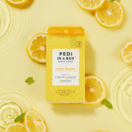 VOESH pedi in a box 3 step lemon