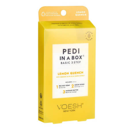 VOESH pedi in a box 3 step lemon