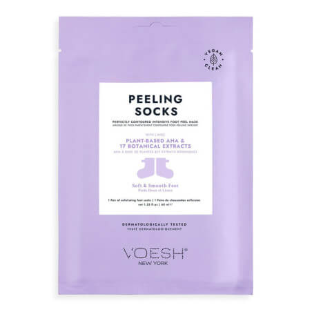 Meias esfoliantes de lavanda Peeling VOESH.