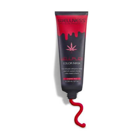 Máscara pigmentante vermelha Cherry Red Wellplex Color Mask Wellness 250ML.