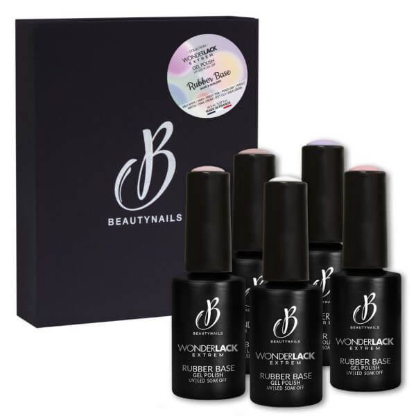 Coffret coleção base de borracha Beauty Nails Coffret coleção base de borracha Beauty Nails