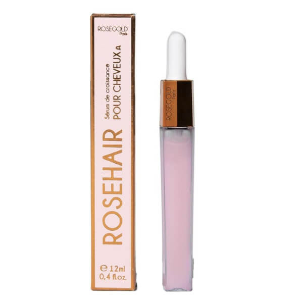 Suero de crecimiento para el cabello ROSEHAIR Rosegold Paris 12ml.