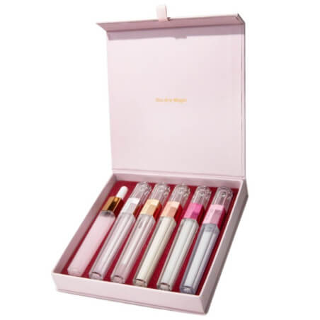 Serum-Set für Wimpern, Augenbrauen, Lippen, Haare, Nägel, Augenkontur von ROSEBOX Rosegold Paris.