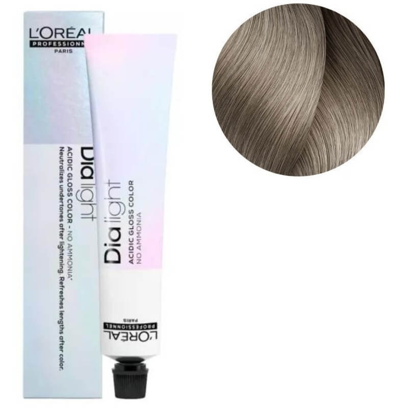 Coloration Dialight Pearls n°9.18 blond très clair milshake cendré mocca L'Oréal Professionnel 50ML