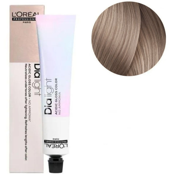 Coloration Dia Light Pearls n°9.82 blond très clair milshake mocca irisé L'Oréal Professionnel 50ML
