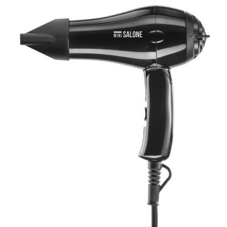 Secador de cabelo de viagem mini dobrável preto
