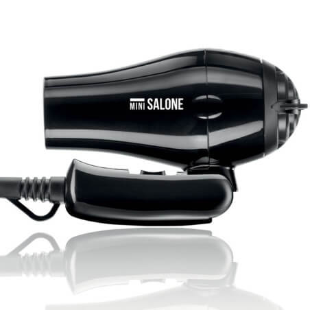 Secador de cabelo de viagem mini dobrável preto