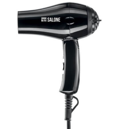 Secador de cabelo de viagem mini dobrável preto