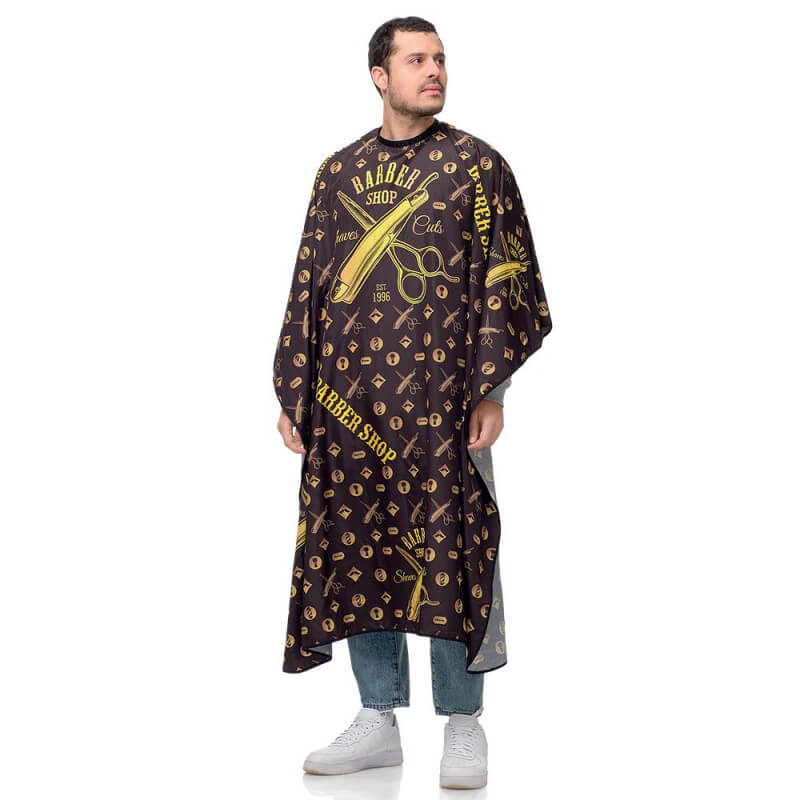 Black London XL barber cutting cape