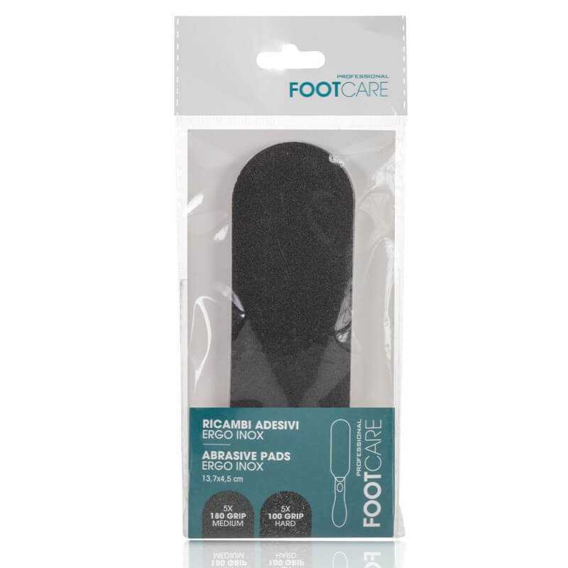 Recargas adesivas para a lima de pé Ergo Inox.
