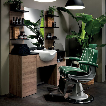 Hair Granada grüner Friseurstuhl