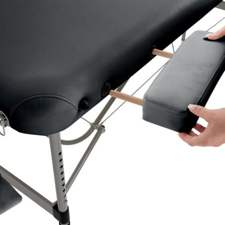 Esthetisch Master Comfort bed in zwart aluminium