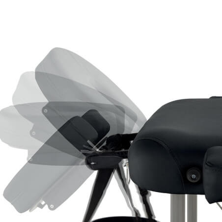 Cama estética Master Confort em alumínio preto