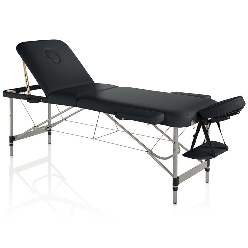 Ästhetisches Bett Master Comfort aus schwarzem Aluminium