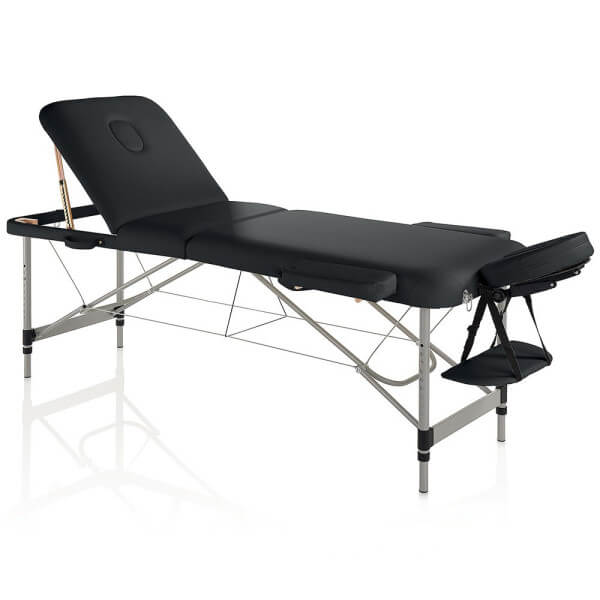 Esthetisch Master Comfort bed in zwart aluminium Esthetisch Master Comfort bed in zwart aluminium