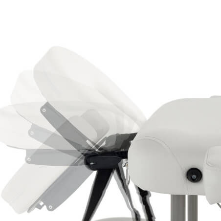 Cama estética Master Confort em alumínio branco.