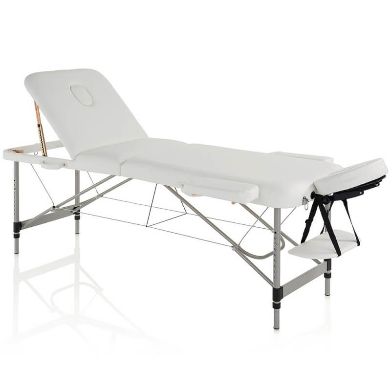 Aesthetic bed Master Comfort white aluminum