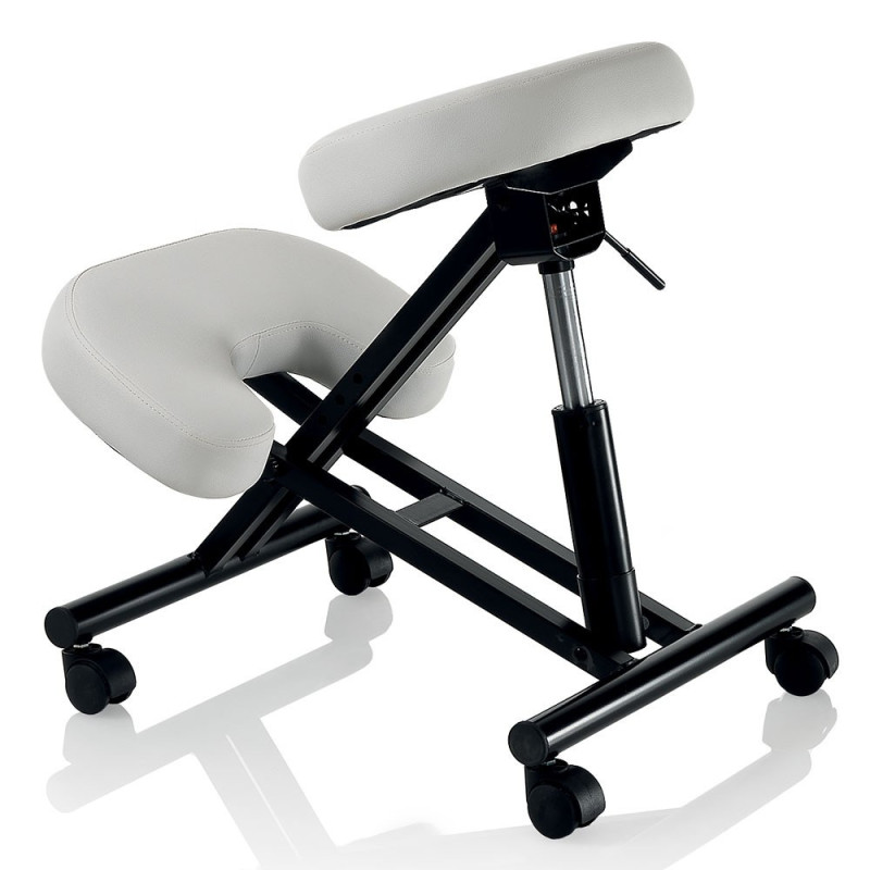Ergonomic stool Master Inox black