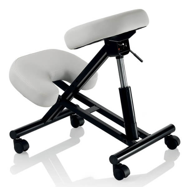 Tabouret ergonomique Master Inox noir