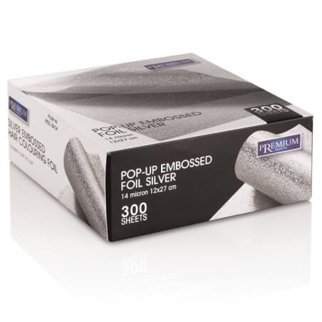 300 folhas de alumínio extra grosso prateado, 14 microns.