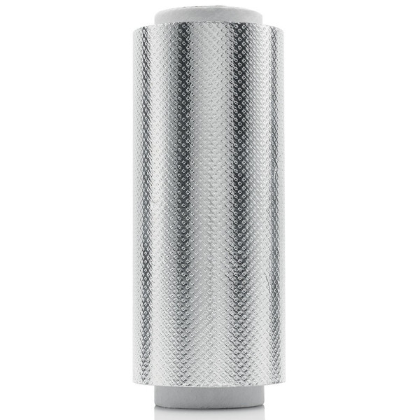 Rouleau d'aluminium argent extra gaufré 15 microns
