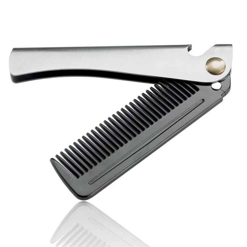 Pente dobrável para barba e cabelo