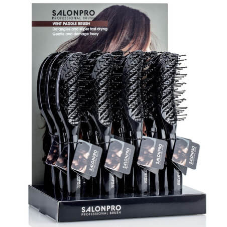12 escovas Vent Paddle Brush Salon Pro