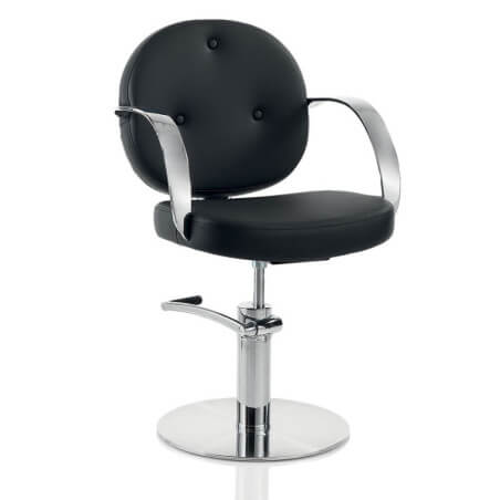 Cadeira de cabeleireiro Hair Colette com base quadrada.
