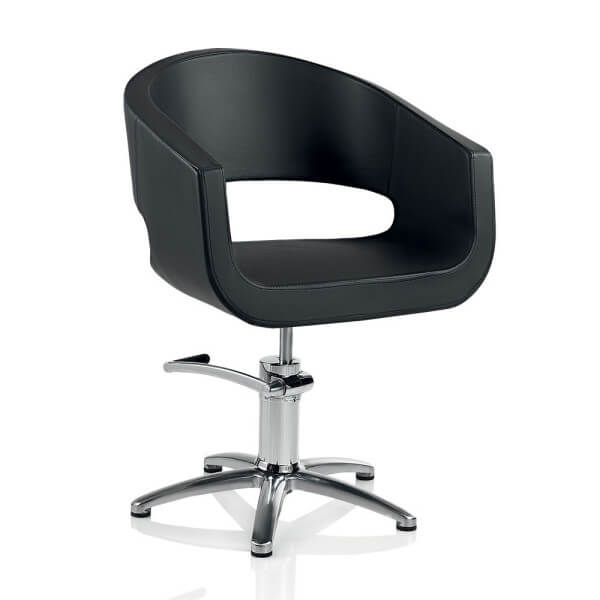 Cadeira de cabeleireiro Hair Colette com base em estrela. Cadeira de cabeleireiro Hair Colette com base em estrela.