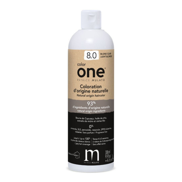 Coloring Color One 8.0 light blond Patrice Mulato 100ML