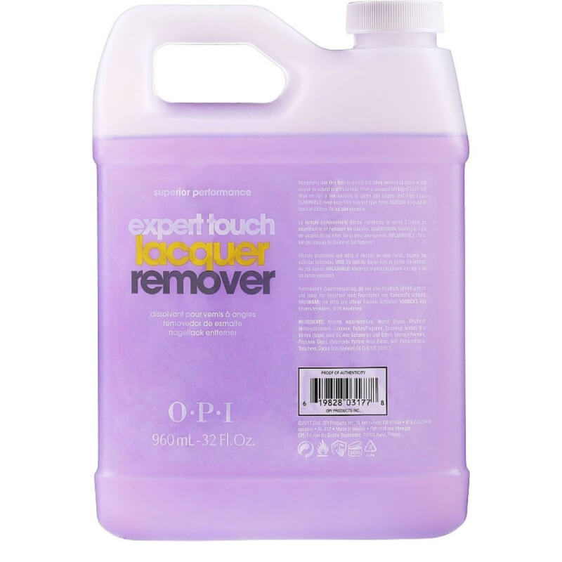 Removedor de verniz gel Expert Touch Remover OPI 960ML