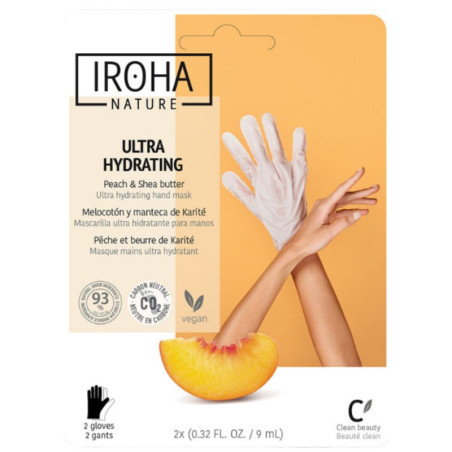 IROHA Peach hand and nail repair mask gloves