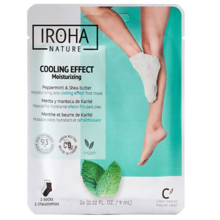 Meias máscara relaxante para pés e unhas IROHA