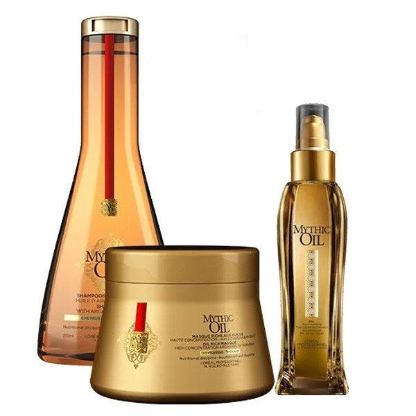 Pack Mythic Oil Shampoo Capelli Grossi 250ml + Maschera 200ml L'Oréal Professionnel