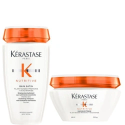 Duo de cuidado capilar para cabelos finos Nutritive Kérastase