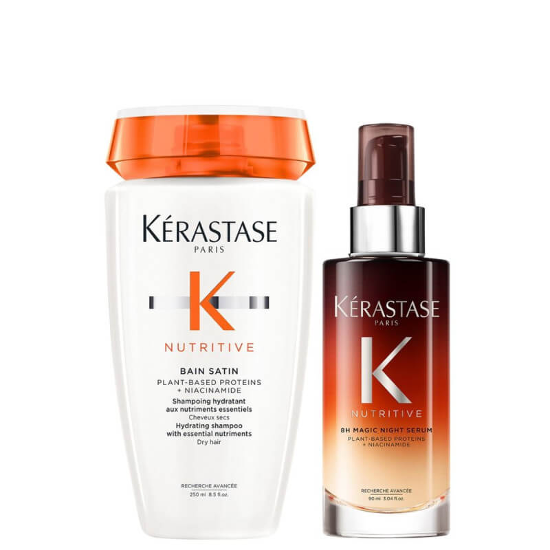 Duo bain satin 2 & Nutritive Kérastase night serum