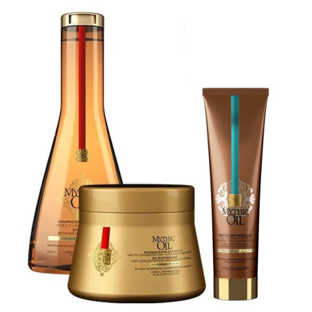 Routine Cheveux épais Mythic Oil avec Crème L'Oréal Professionnel