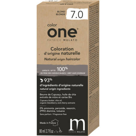 Coloração Color One 7.0 loiro Patrice Mulato 80ML