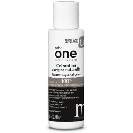 Coloração Color One 8.0 loiro claro Patrice Mulato 100ML