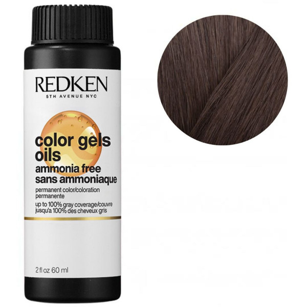 Coloration sans ammoniaque 6ABn brown smoke Color Gels Oils Redken 60ML