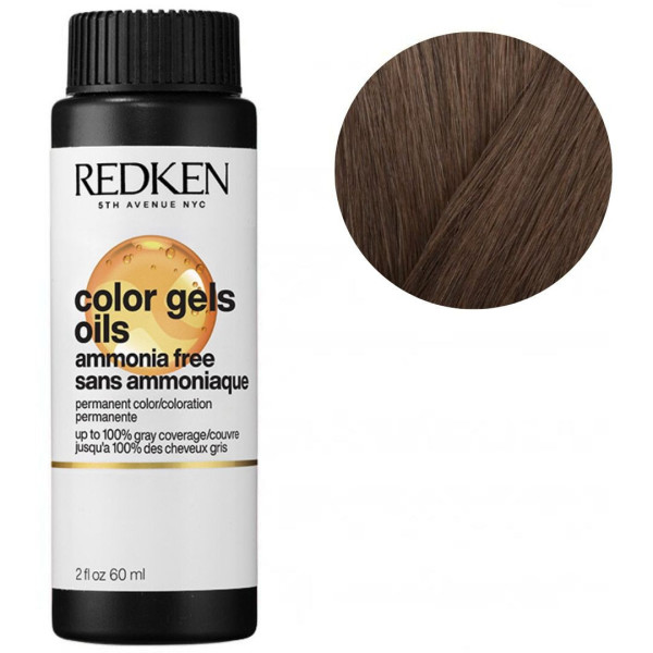 Ammonia-free hair color 6NW brandy Color Gels Oils Redken 60ML