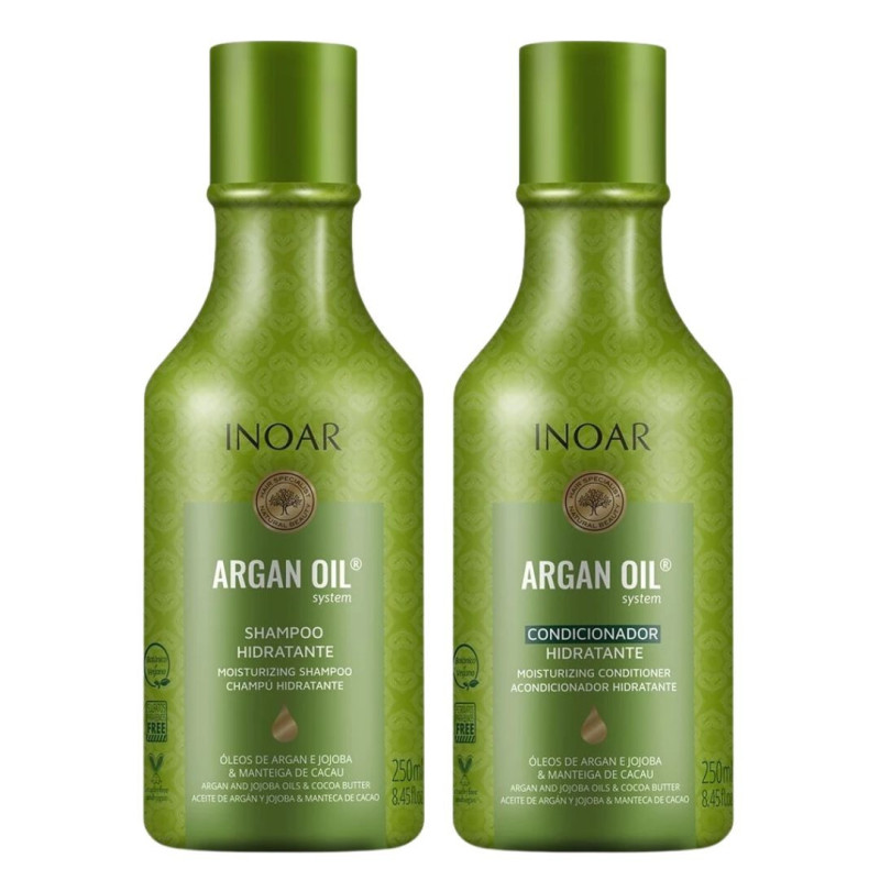 Duo Argan Oil shampooing 500ML & conditionneur 250ML Inoar 