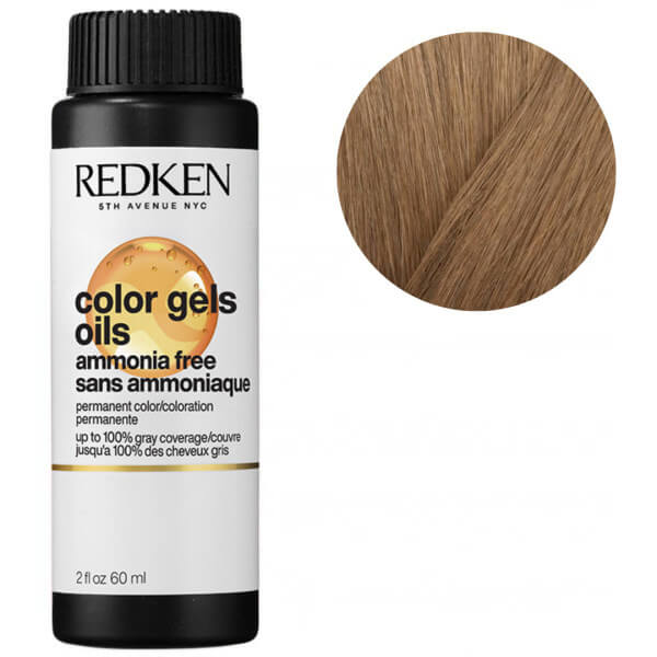 Coloração sem amônia 8G açúcar de amêndoa Color Gels Oils Redken 60ML Coloração sem amônia 8G açúcar de amêndoa Color Gels Oils Redken 60ML