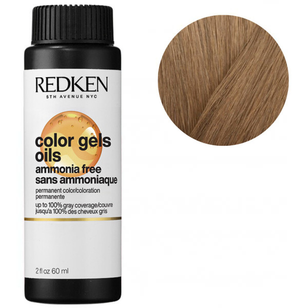 Non-ammonia hair color 8G almond sugar Color Gels Oils Redken 60ML