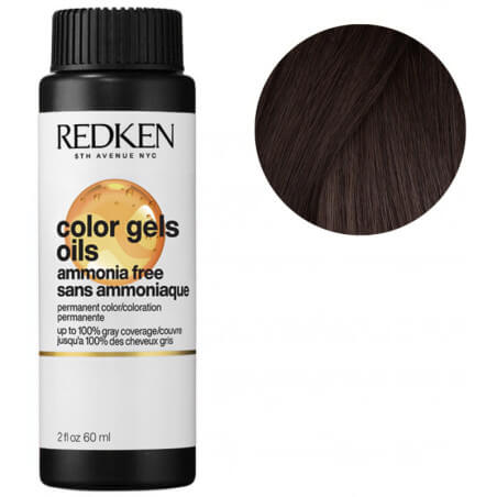 Colorazione per capelli senza ammoniaca 4AB moonscape Color Gels Oils Redken 60ML