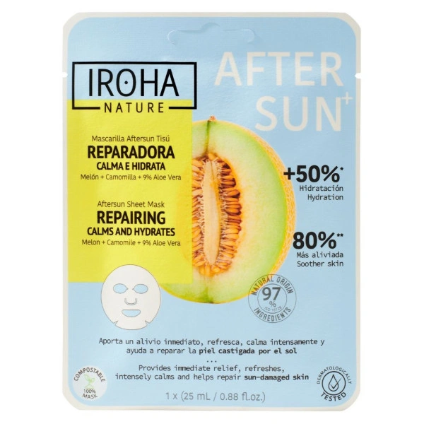 Iroha Nature reparierende After-Sun-Gesichtsmaske